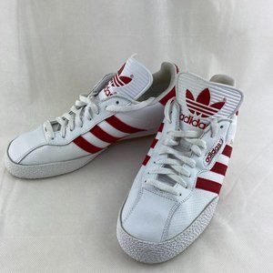 Red and White Men's Adidas Sneakers 8.5